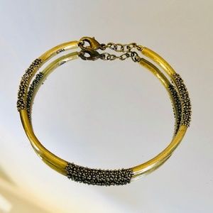 Waxing Poetic Black Spinel Bangle